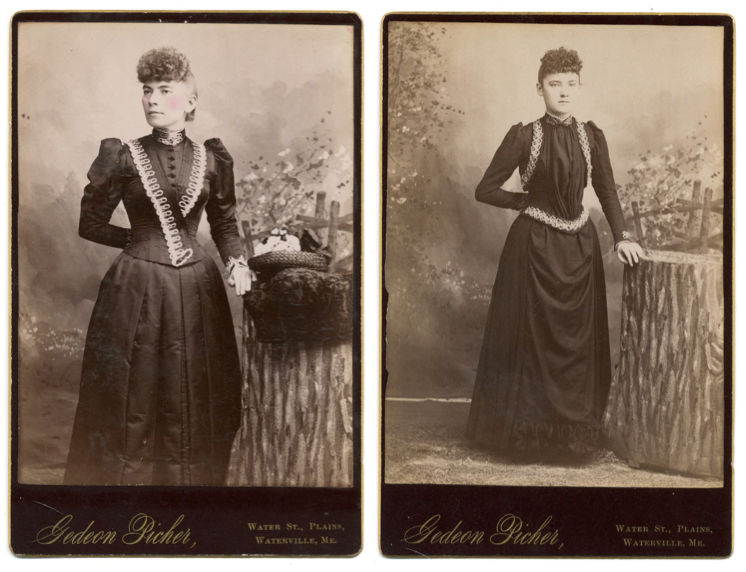 Gedeon Florien Picher, portraits of unidentified women, ca. 1890, Waterville, Maine, Waterville Historical Photograph Collection, Special Collections, Colby College Libraries (30100)