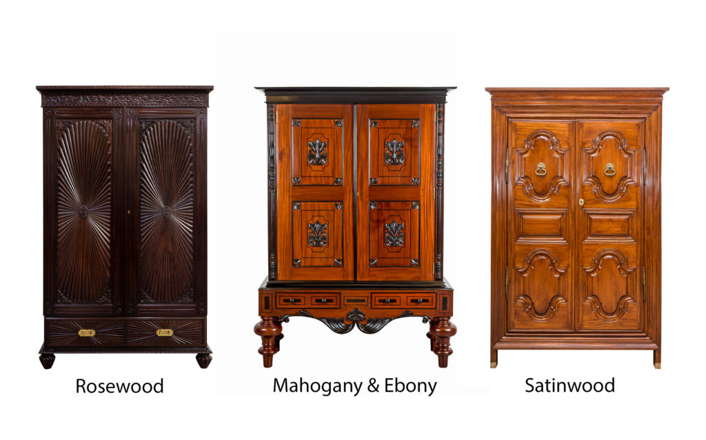 Exotic Hardwoods used in colonial Furniture