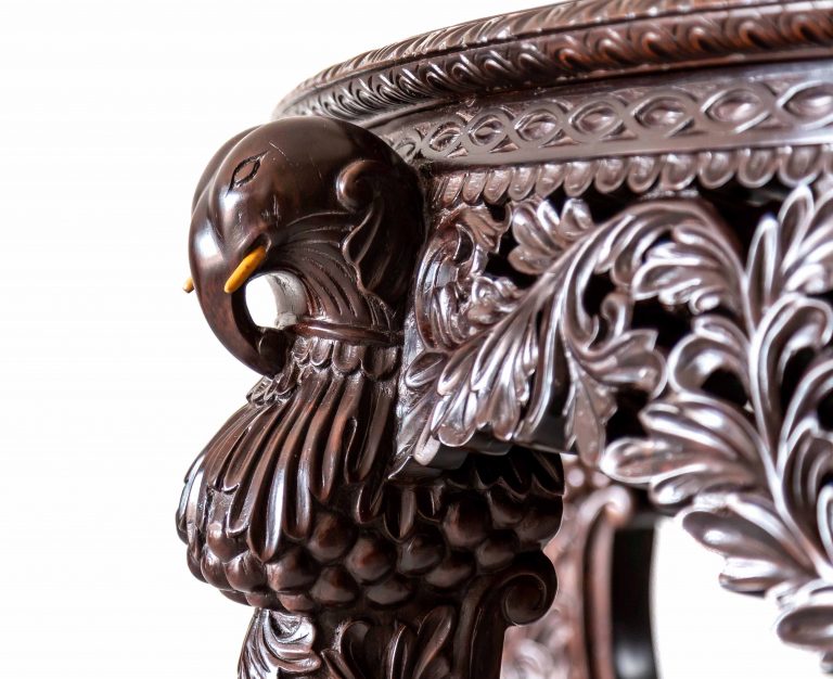 Exotic Carving on Colonial Furniture l The Past Perfect Collection l Singapore