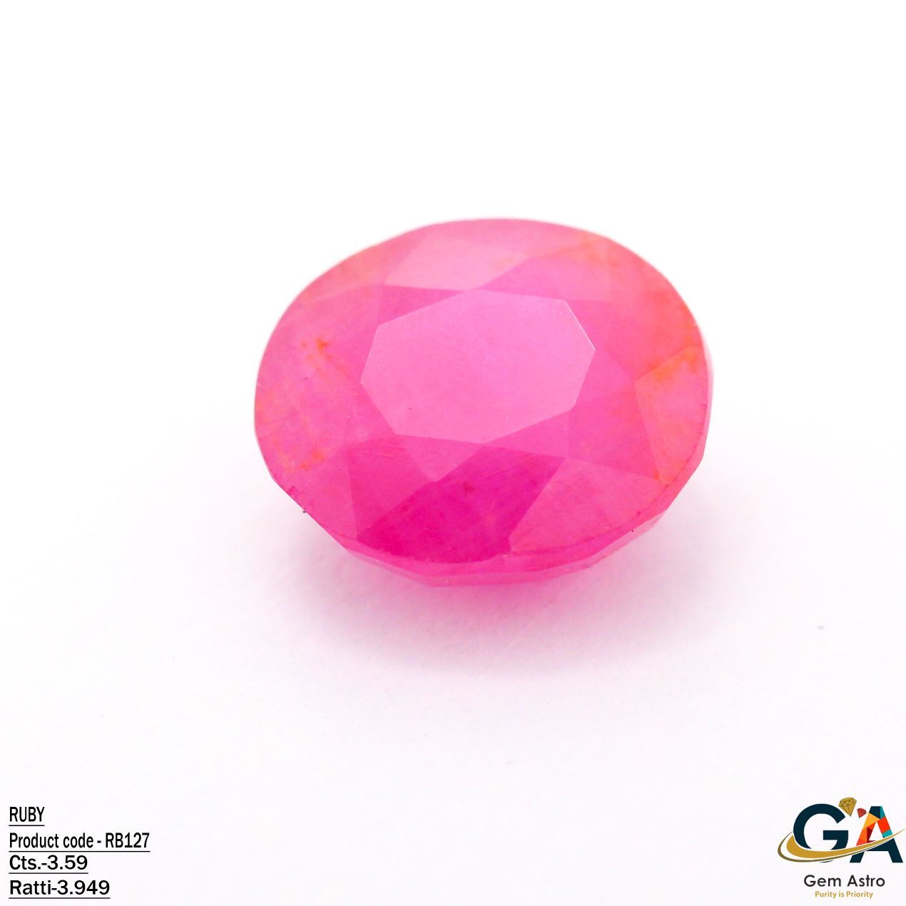 RB127.jpg Ruby 3.59 Carat (3.94 Ratti) - Image 1