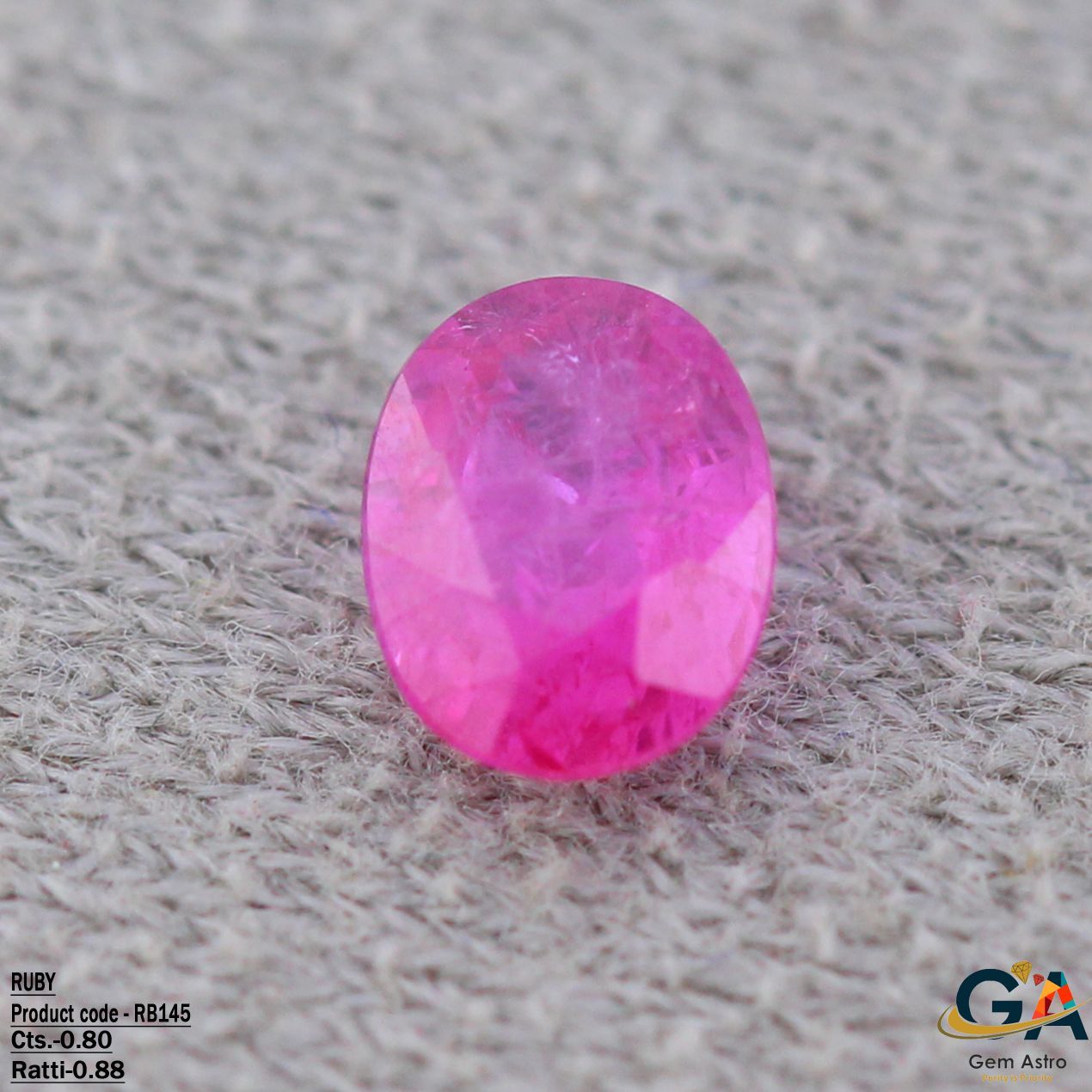 RB145.jpg Ruby 0.80 Carat (0.88 Ratti) - Image 1