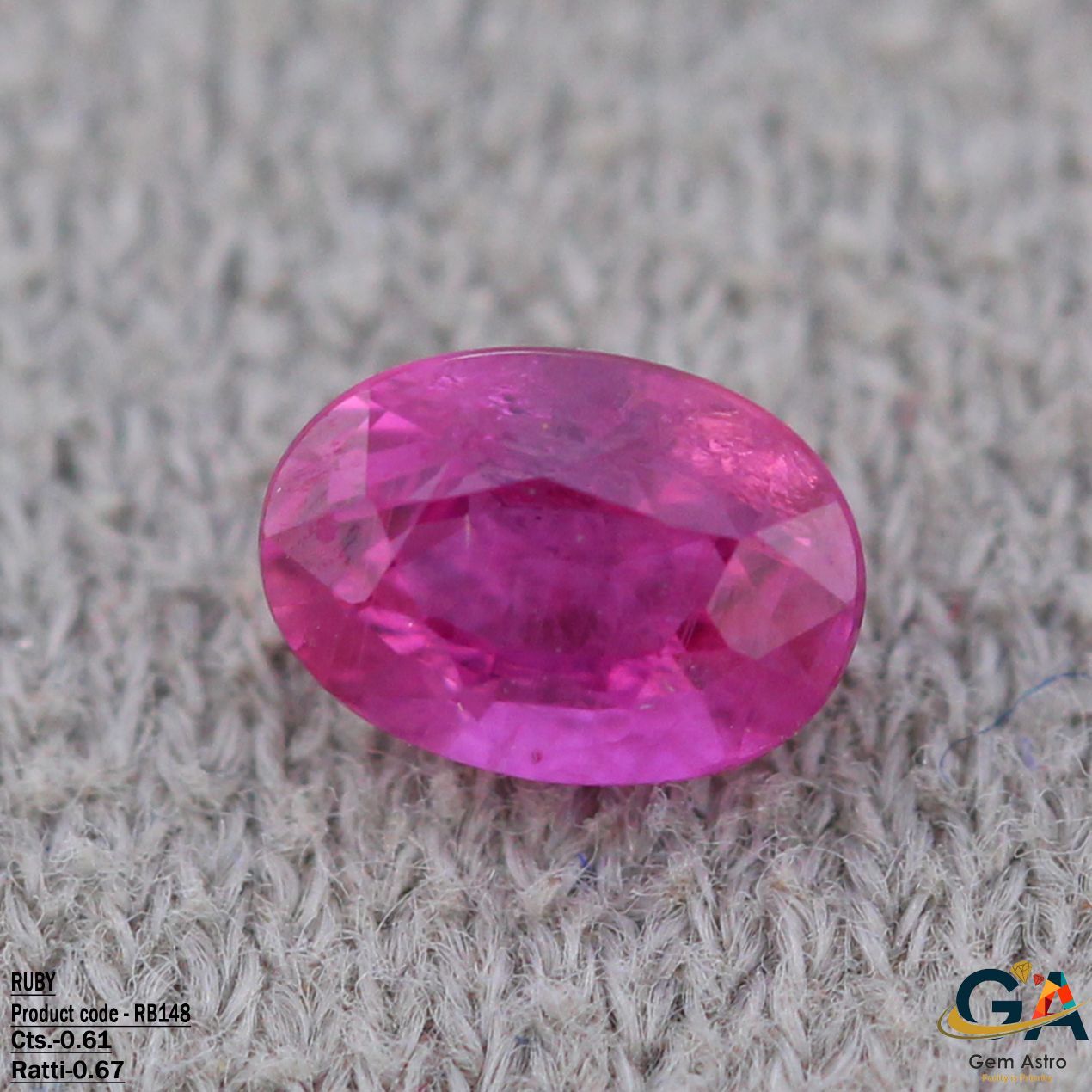 RB148.jpg Ruby 0.61 Carat (0.67 Ratti) - Image 1