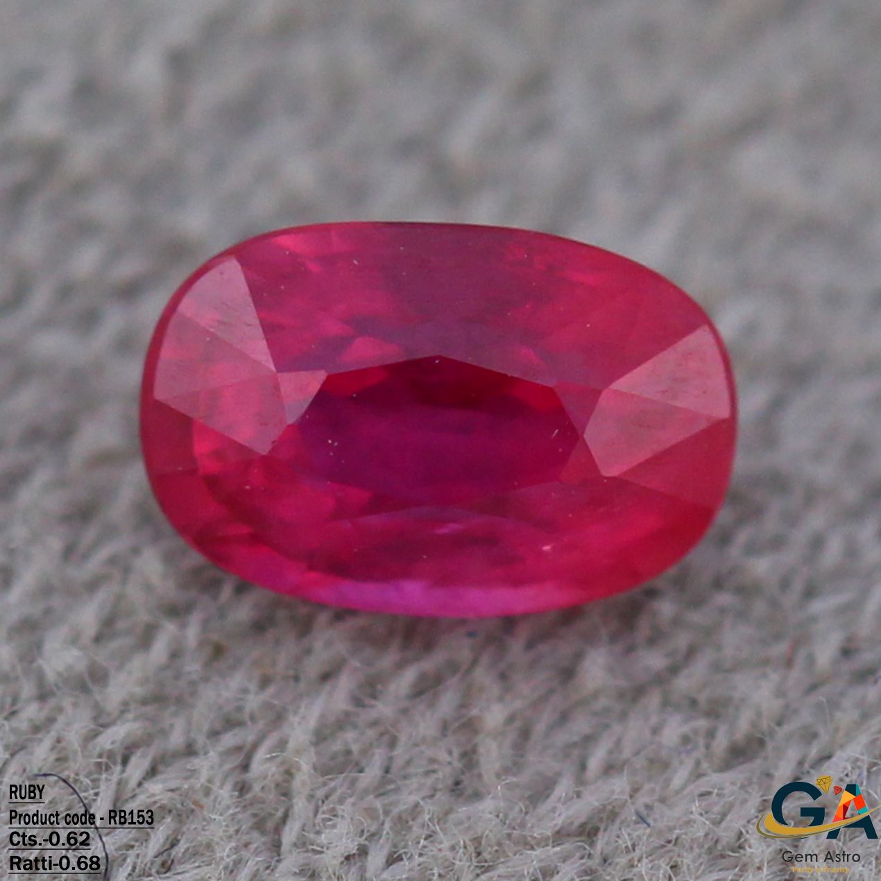 RB153.jpg Ruby 0.62 Carat (0.68 Ratti) - Image 1