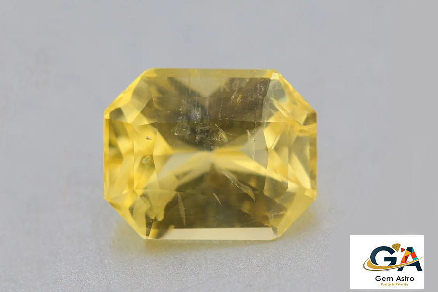 YEL-83HMS.jpg Yellow Sapphire 6.57 Carat (7.30 Ratti) - Image 1