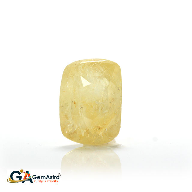 Yellow Sapphire gays 406 Yellow Sapphire 6.57 Carat (7.22 Ratti) - Image 1