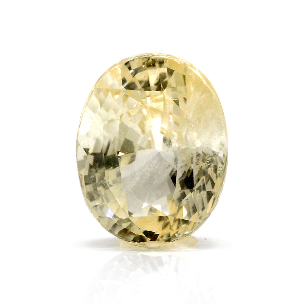 YS770 (3) Yellow Sapphire 6.77 Carat (7.45 Ratti Pukhraj) - Image 1