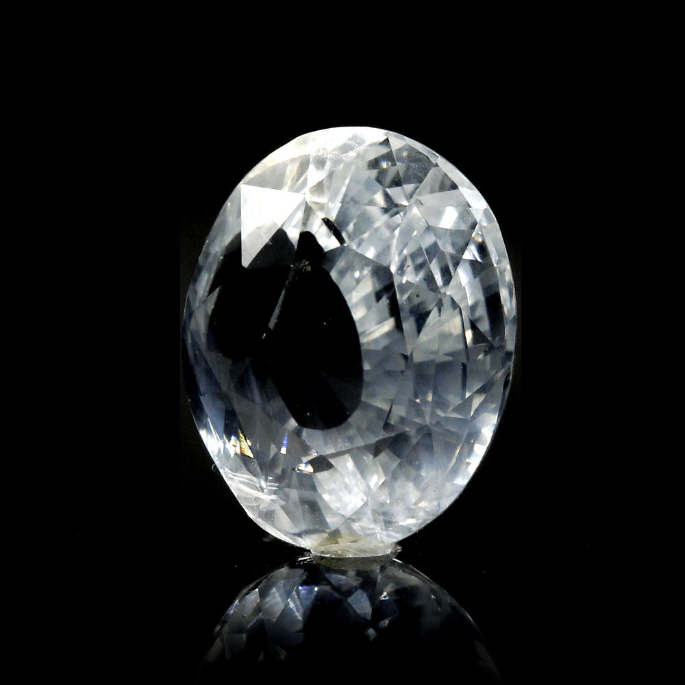 WS55 (2) White Sapphire 6.80 Carat (Safed Pukhraj 7.48 Ratti) - Image 1