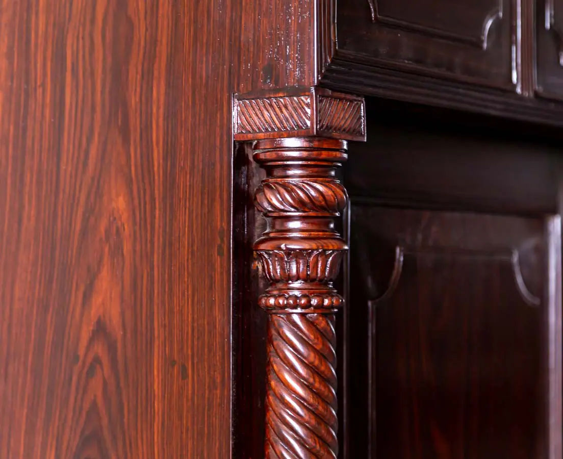Antique Cupboards - British Colonial Rosewood Sideboard - The Past Perfect Collection- Singapore