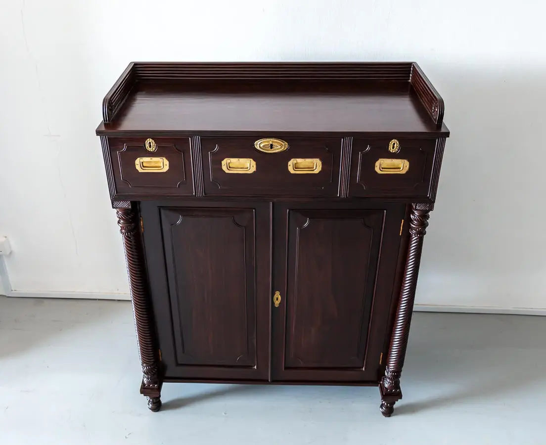 Antique Cupboards - British Colonial Rosewood Sideboard - The Past Perfect Collection- Singapore