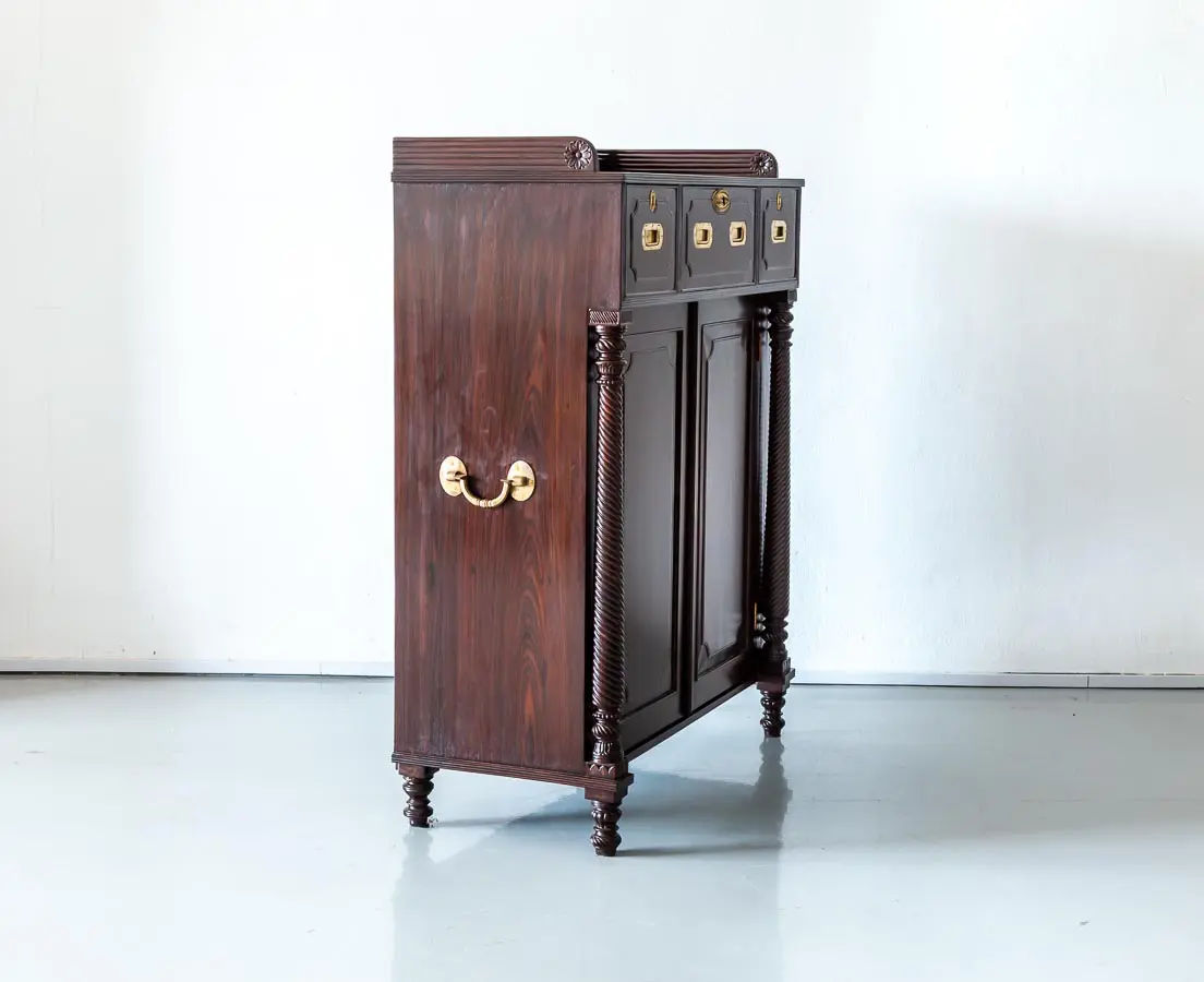 Antique Cupboards - British Colonial Rosewood Sideboard - The Past Perfect Collection- Singapore