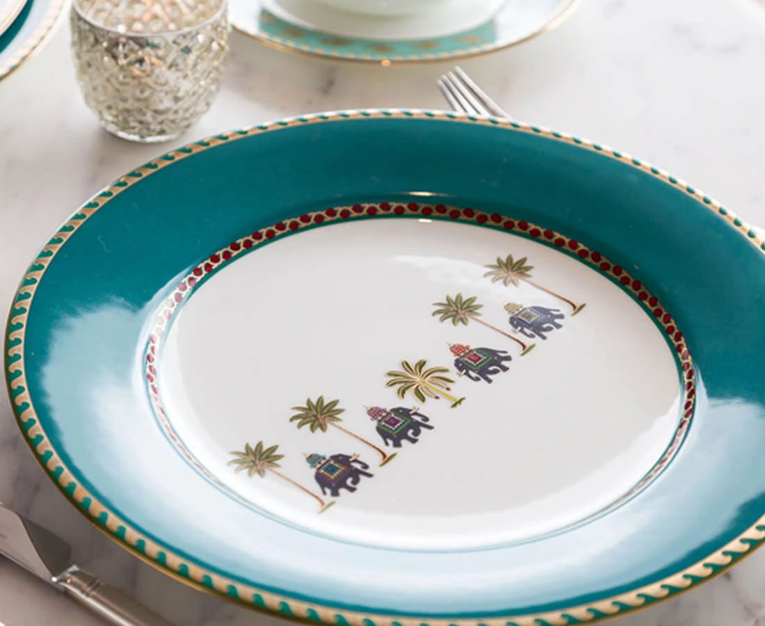 GE-001 2L Indus fine bone china l Good Earth l The Past Perfect Collection l Singapore