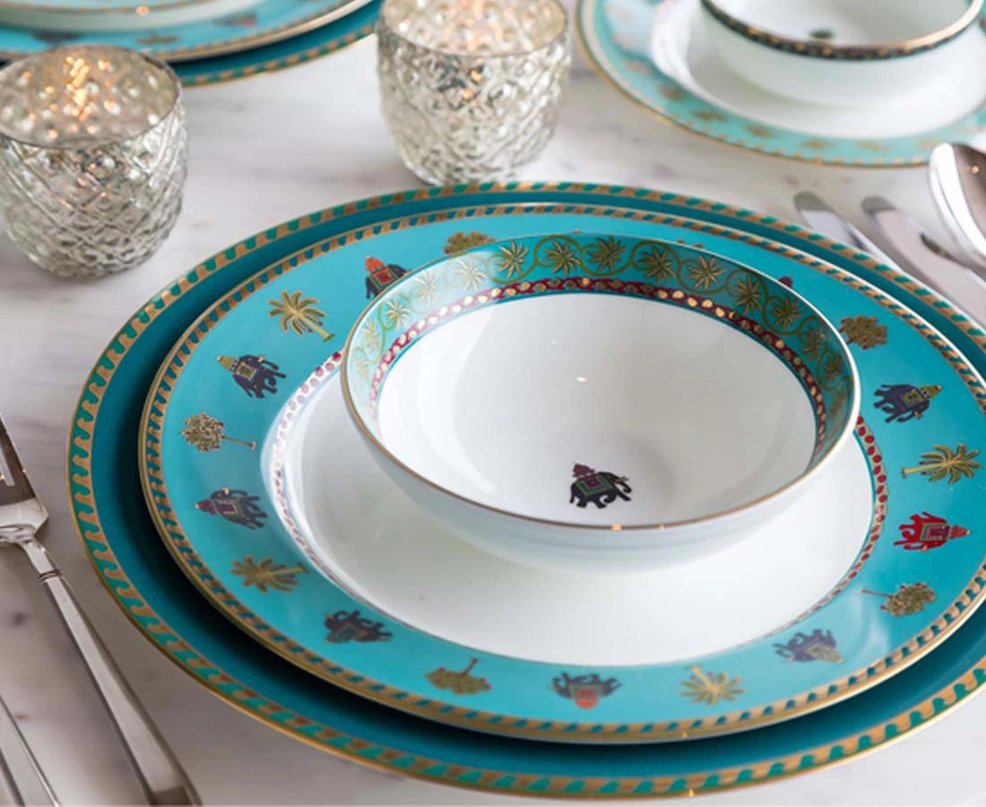 GE-001 4L Indus fine bone china l Good Earth l The Past Perfect Collection l Singapore