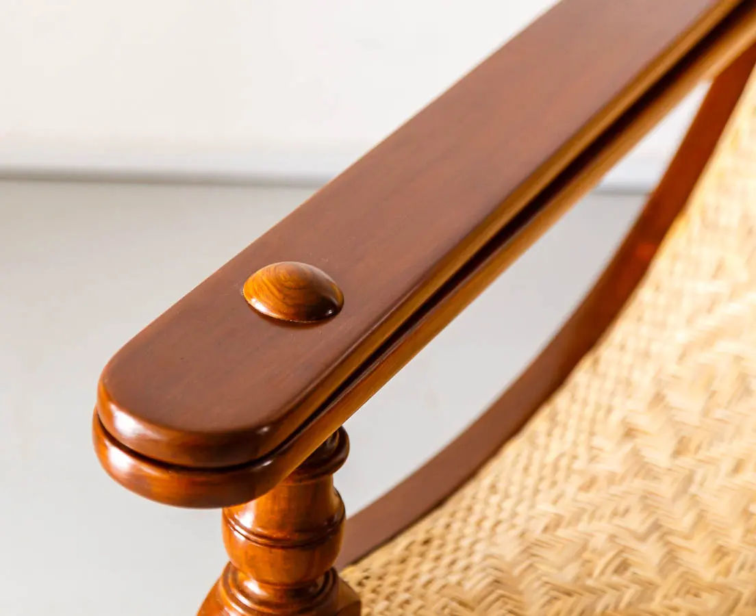 Antique British Colonial Teakwood Planter's Chair - The Past Perfect Collection - Singapore