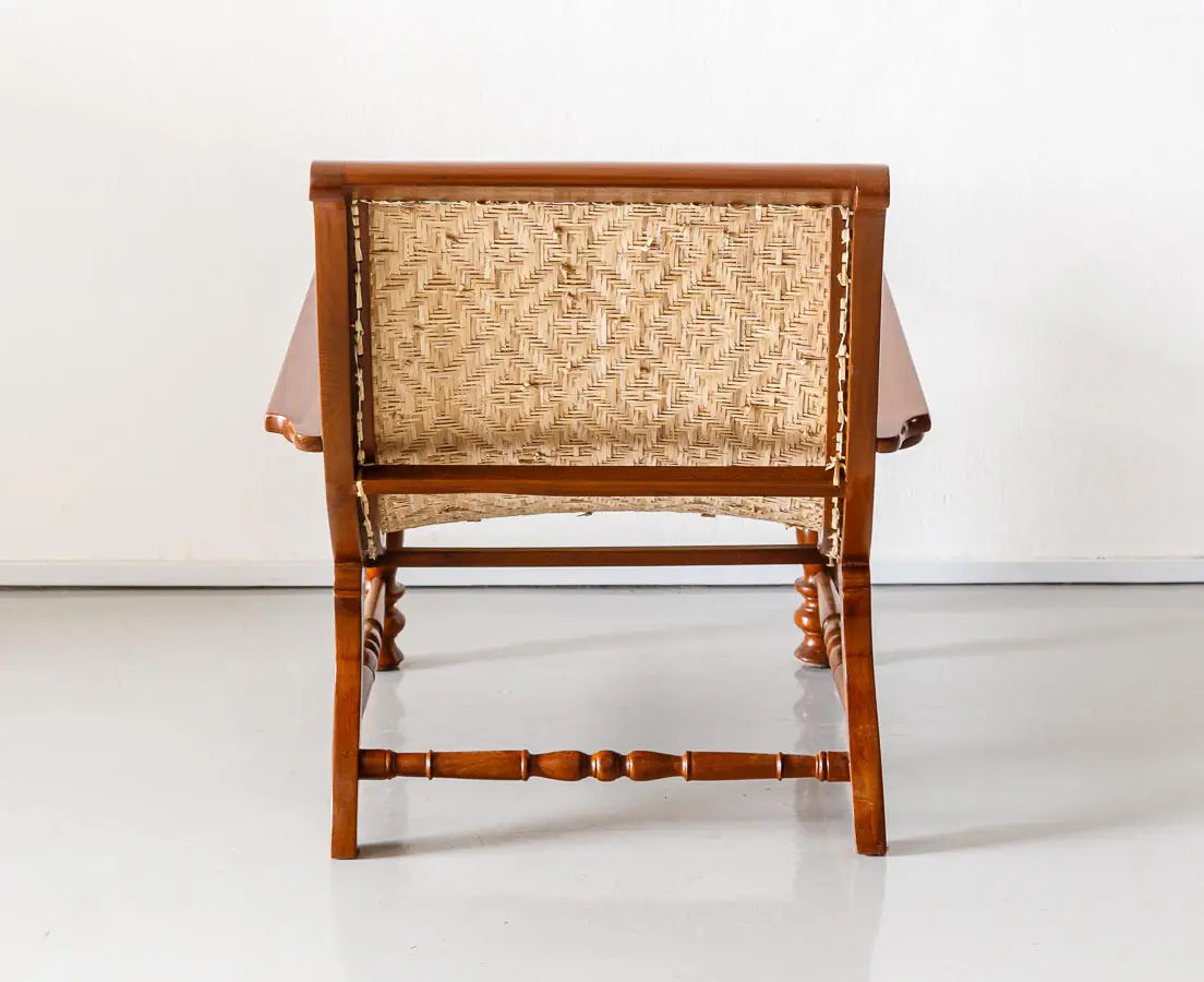 Antique British Colonial Teakwood Planter's Chair - The Past Perfect Collection - Singapore