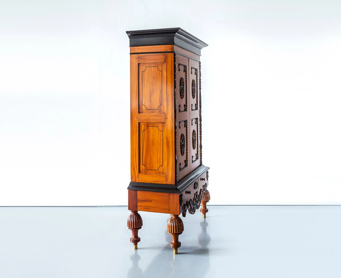 Antique Cupboards - Dutch Colonial Satinwood & Ebony Cupboard - The Past Perfect Collection - Singapore
