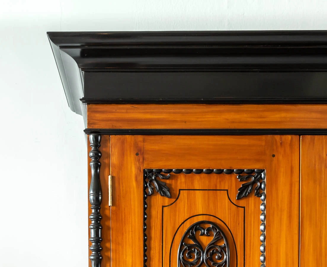 Antique Cupboards - Dutch Colonial Satinwood & Ebony Cupboard - The Past Perfect Collection - Singapore