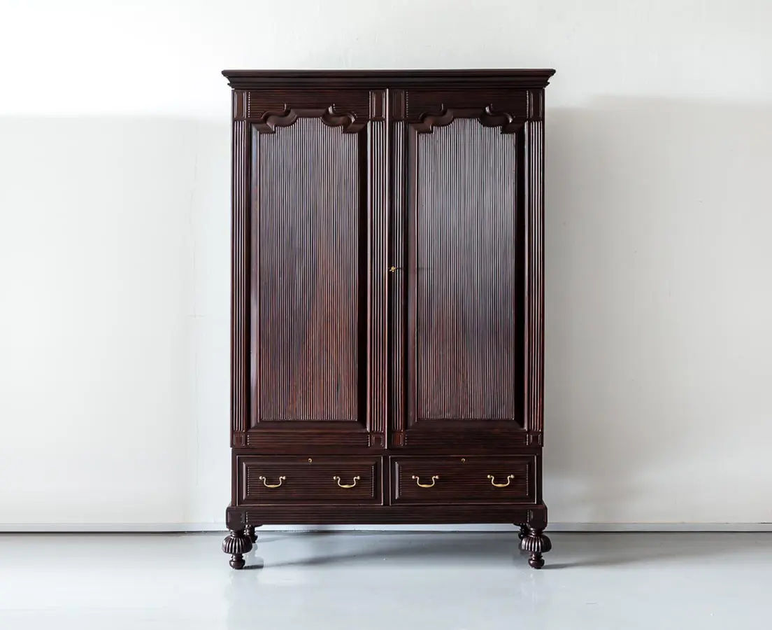 Antique Cupboards - Portuguese Colonial Rosewood Cupboard - The Past Perfect Collection - Singapore