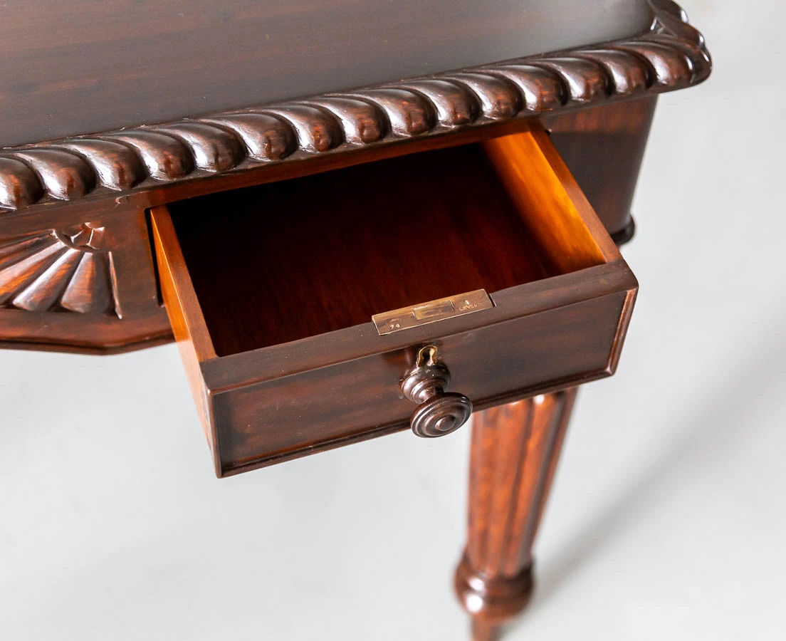 Antique Desks - British Colonial Rosewood Writing Desk - The Past Perfect Collection - Singapore