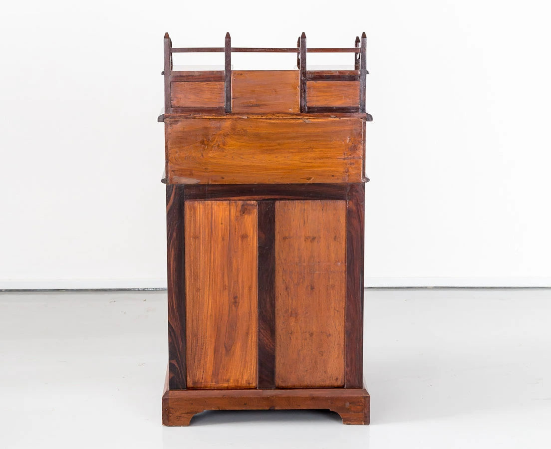 DSK-142 8L British colonial teakwood Davenport desk l The Past Perfect Collection l Singapore