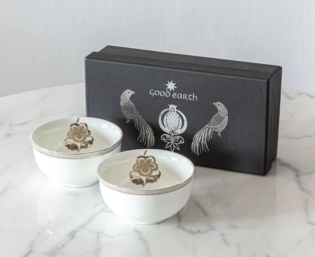 Eskander Set of 2 Small Serving Bowls - The Past Perfect Collection - Singapore