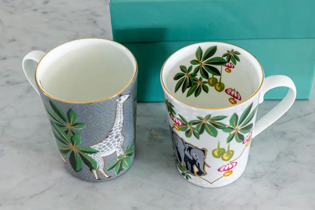 Savannah Tall Mug Set - Good Earth - The Past Perfect Collection - Singapore