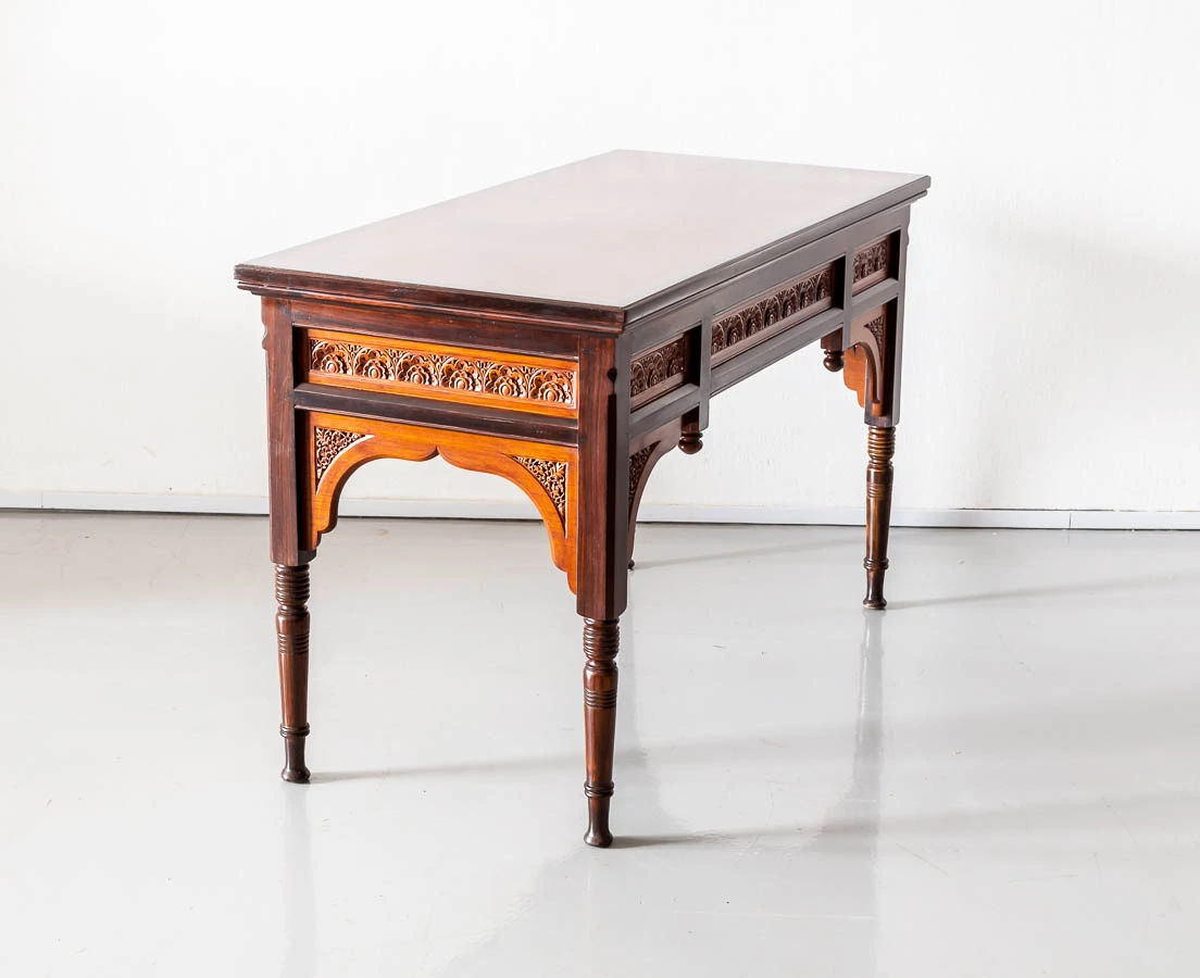 Antique Tables - Portuguese Colonial Teakwood Console Table - The Past Perfect Collection - Singapore