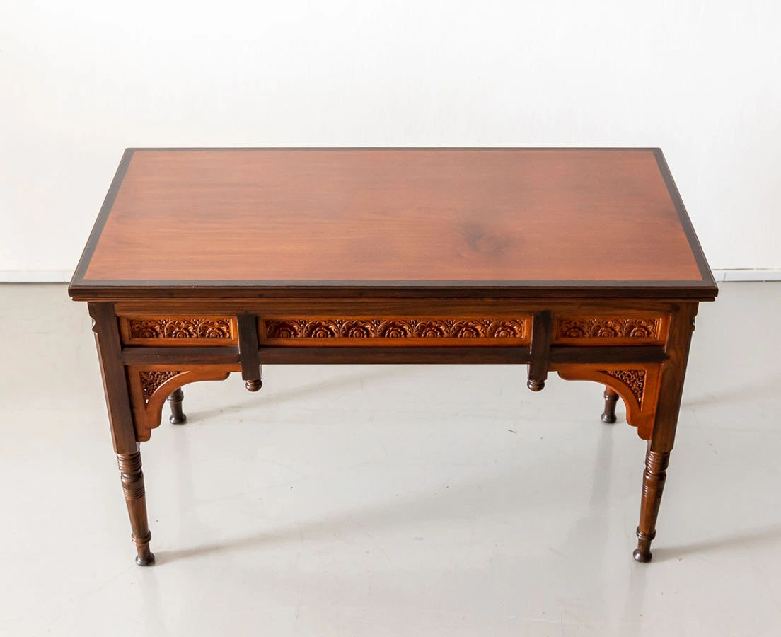 Antique Tables - Portuguese Colonial Teakwood Console Table - The Past Perfect Collection - Singapore