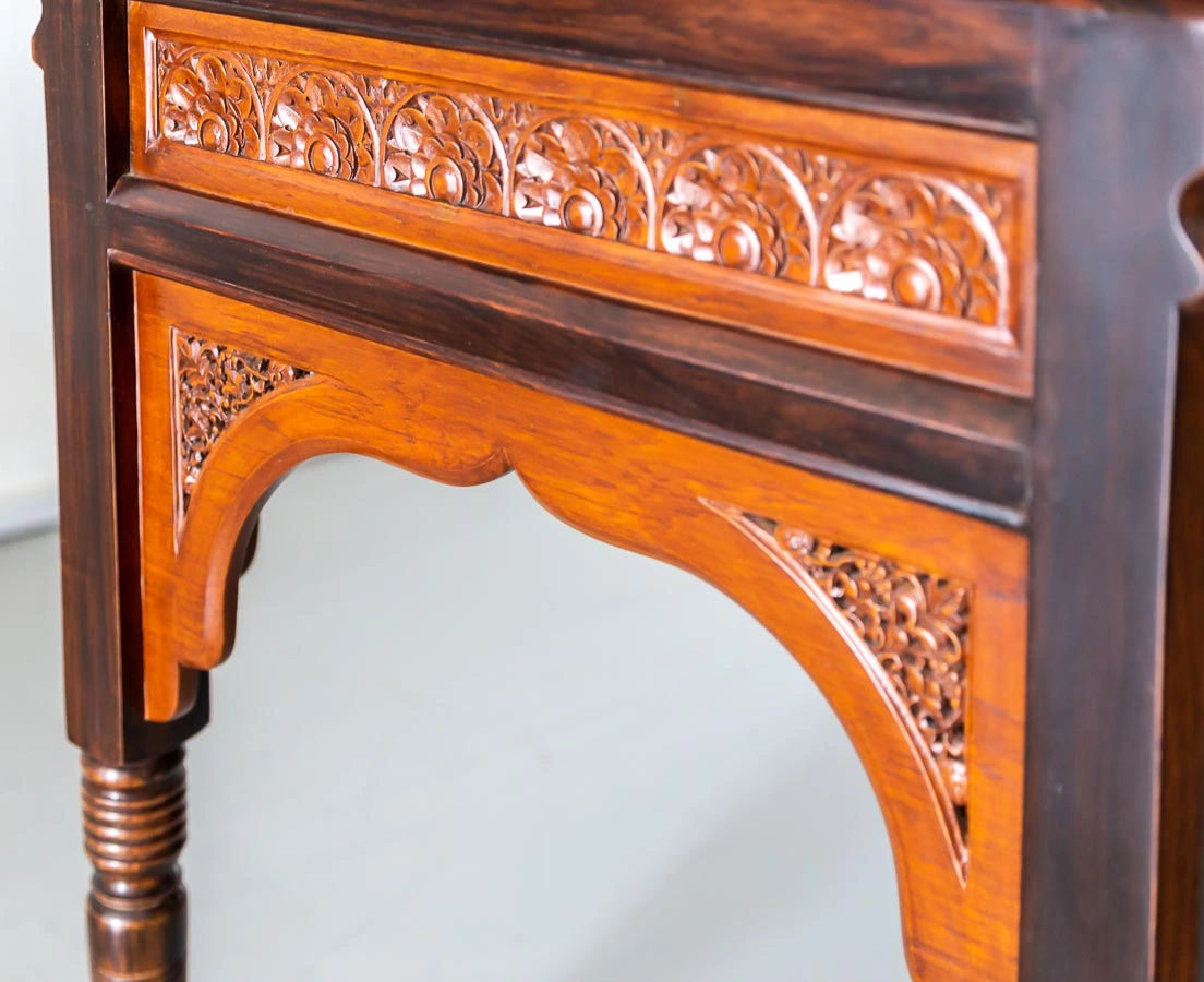 Antique Tables - Portuguese Colonial Teakwood Console Table - The Past Perfect Collection - Singapore