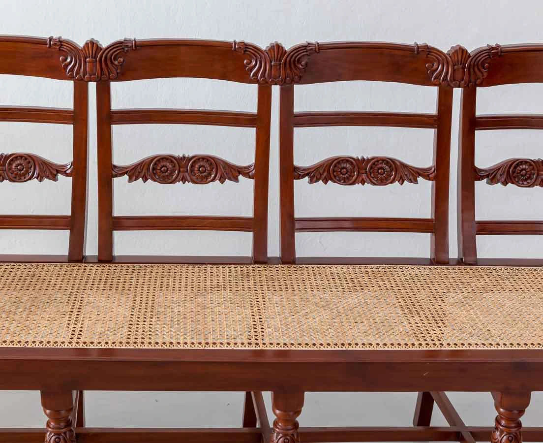 BSS-079 4L Portuguese colonial mahogany settee l The Past Perfect Collection l Singapore