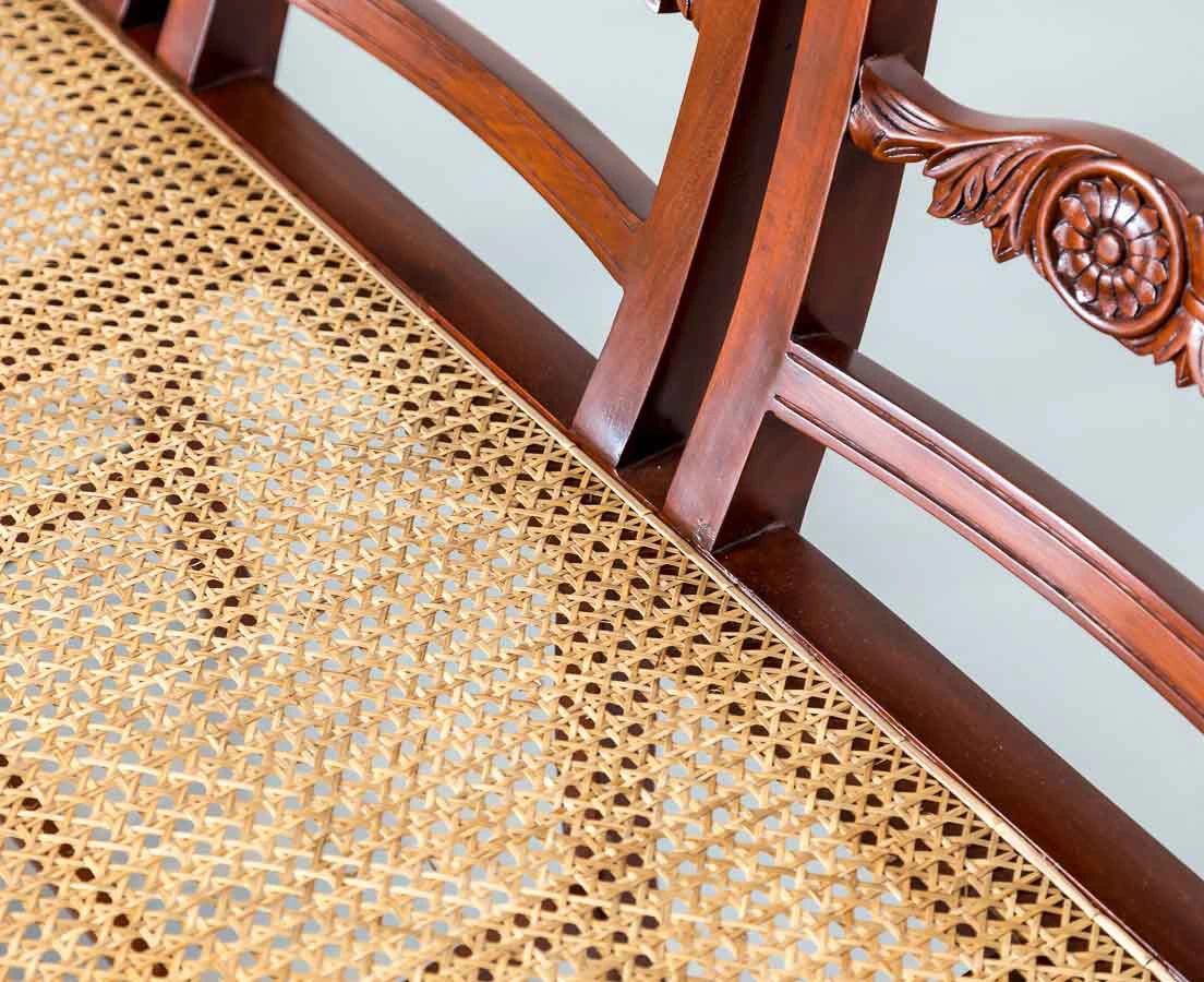 BSS-079 7L Portuguese colonial mahogany settee l The Past Perfect Collection l Singapore