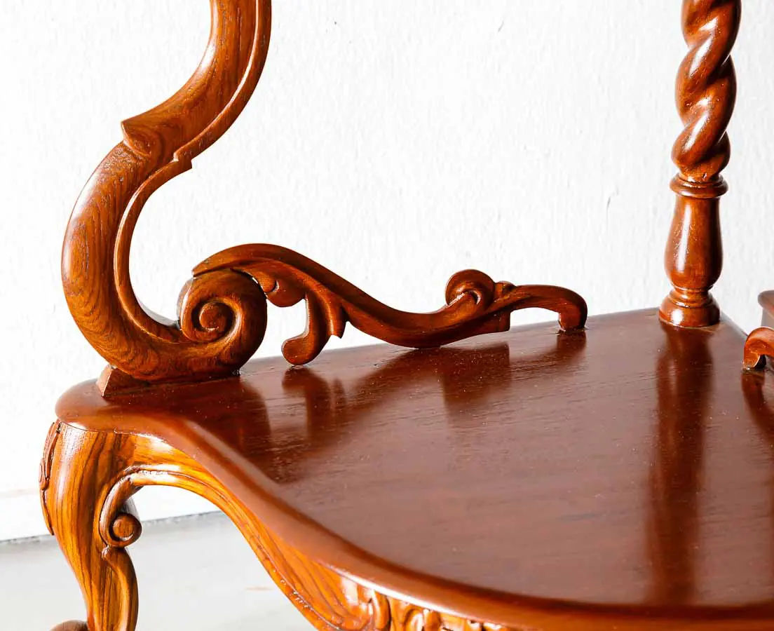 British Colonial teakwood Etageres - The Past Perfect Collection - Singapore