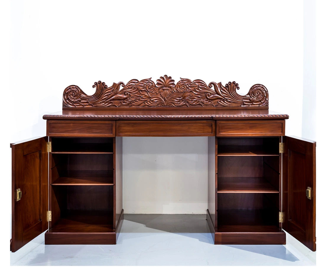 CUP-367 4L British colonial mahogany sideboard l The Past Perfect Collection l Singapore