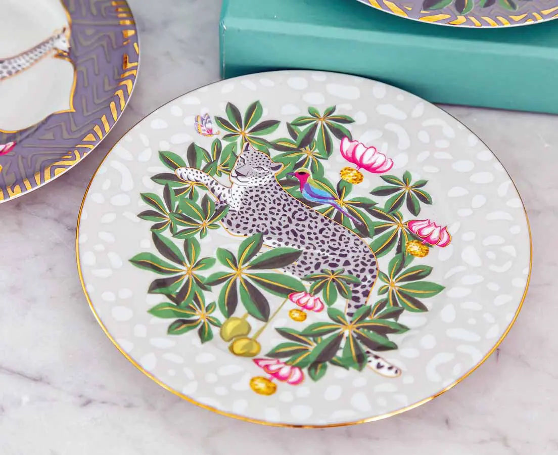 Savannah Tea Plates - Good Earth - The Past Perfect Collection - Singapore