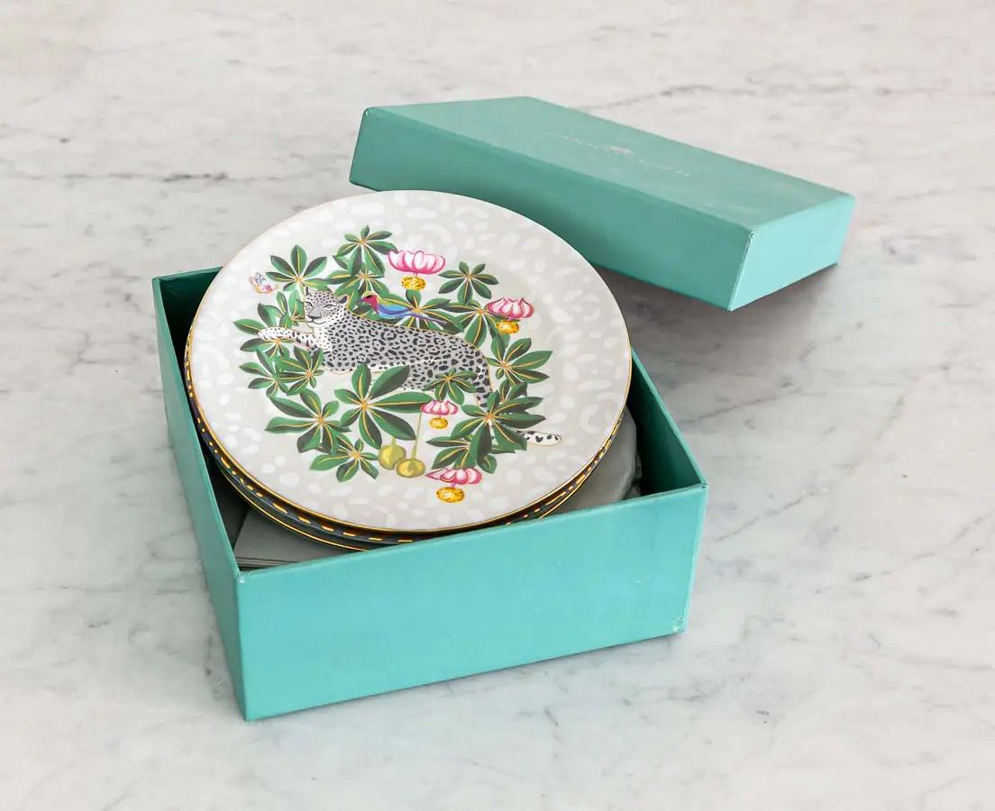 Savannah Tea Plates - Good Earth - The Past Perfect Collection - Singapore
