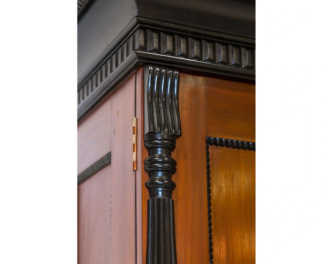 CUP-377 4L Dutch Colonial Mahogany & Ebony Cupboard l The Past Perfect Collection l Singapore