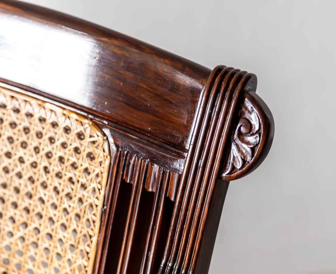 Pair of British Colonial Rosewood Arm Chairs - The Past Perfect Collection - Singapore