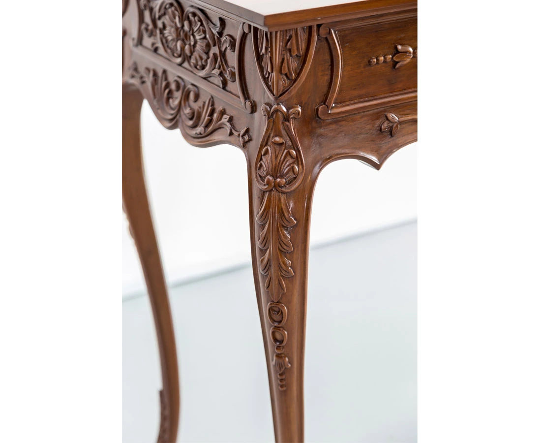 TAB-380 7L British Colonial Teakwood Console Table l The Past Perfect Collection l Singapore