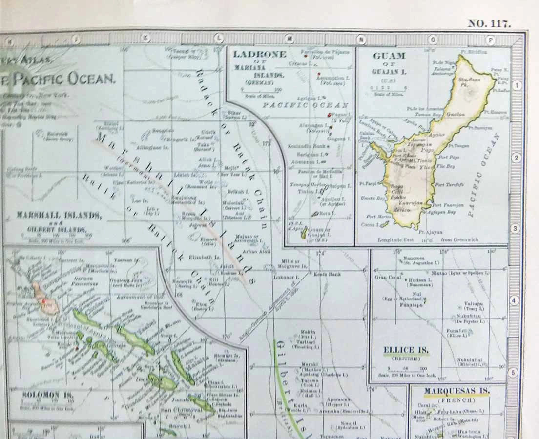 MAP-059 3L Antique map New Zealand with Islands of the Pacific Ocean l The Past Perfect Collection l Singapore