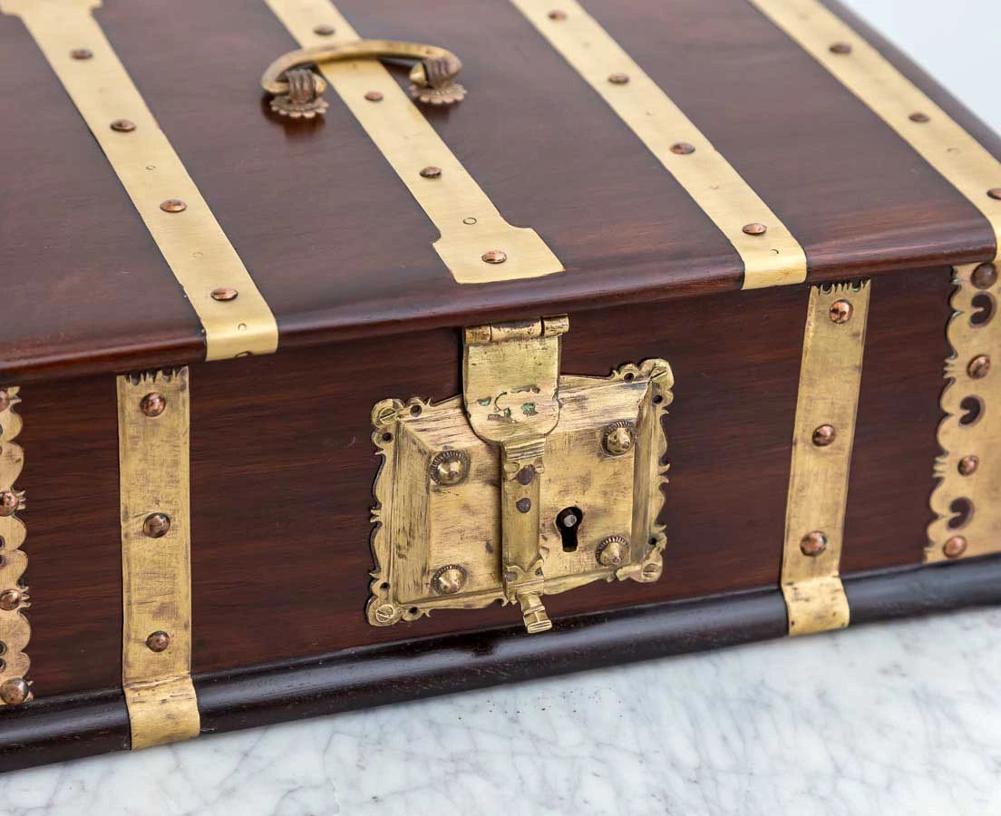 BOX-272 6L British Colonial Mahogany Cash Box l The Past Perfect Collection l Singapore