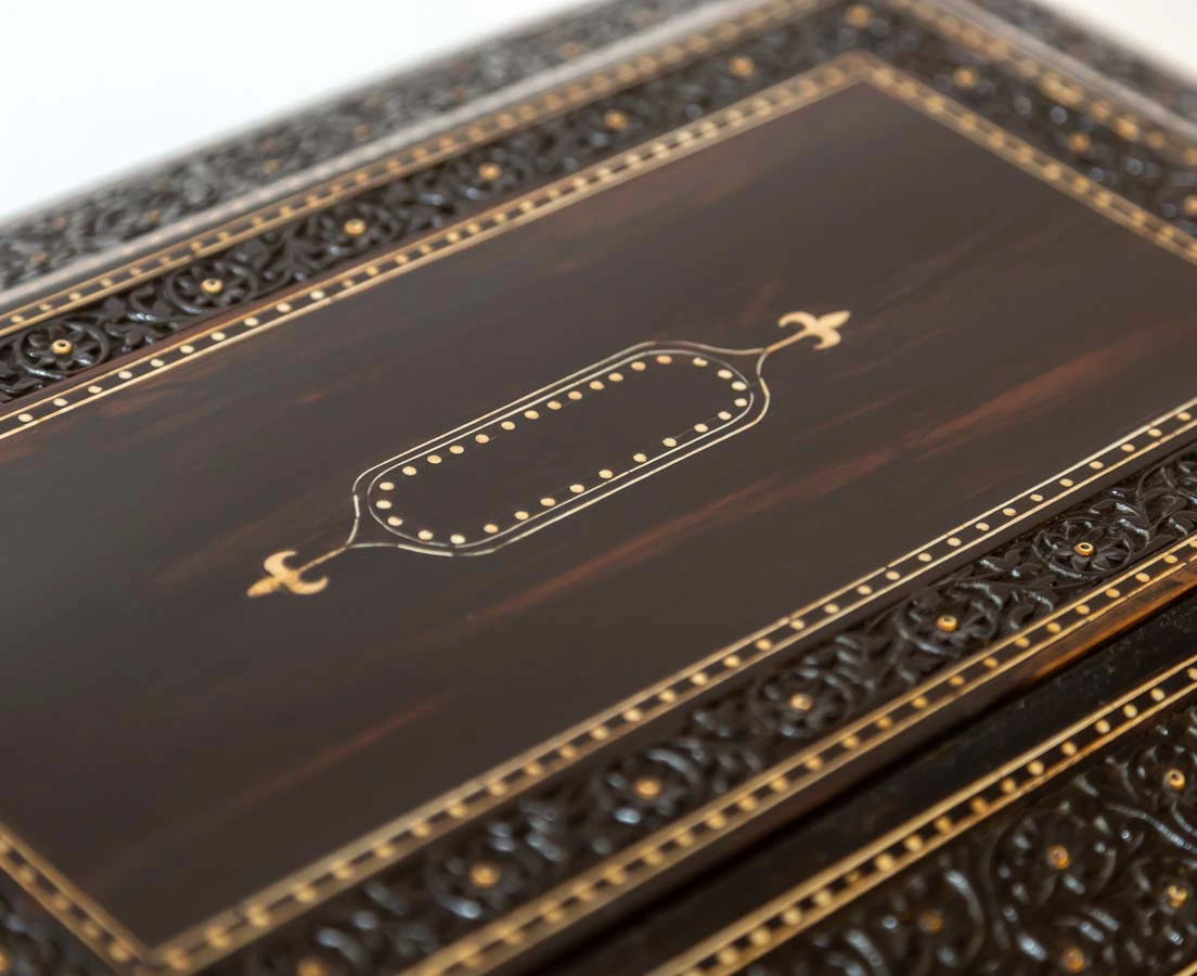 BOX-274 2aL Anglo-Indian Ebony Dressing Box l The Past Perfect Collection l Singapore
