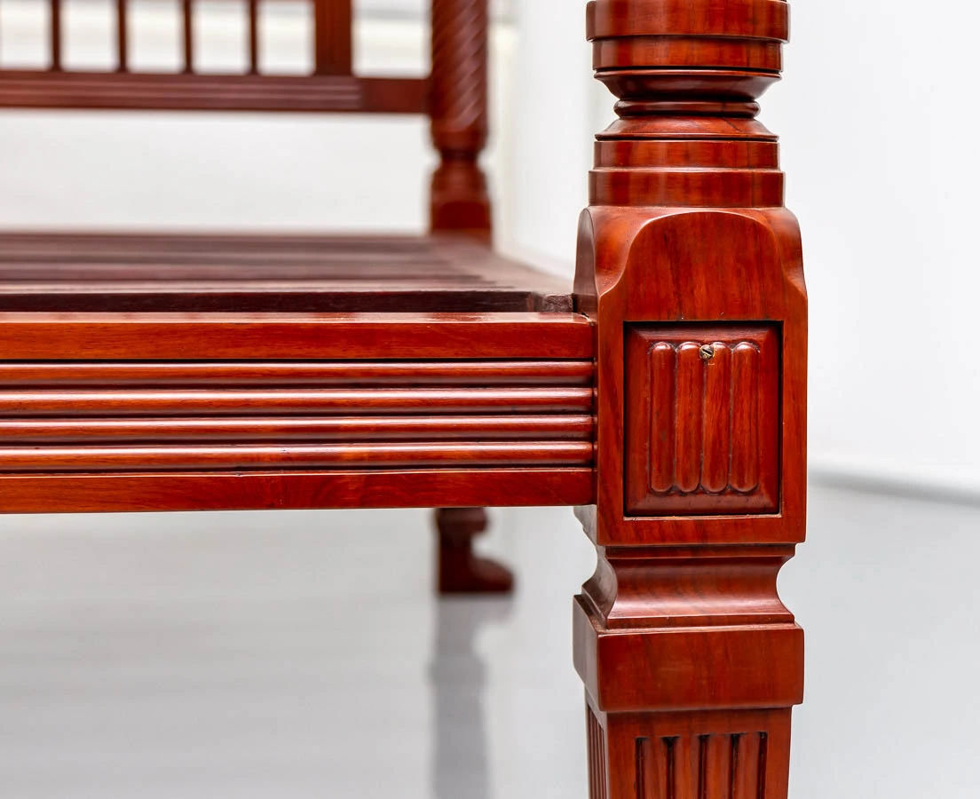 BSS-025 6L British Colonial Mahogany Four Poster Bed l The Past Perfect Collection l Singapore