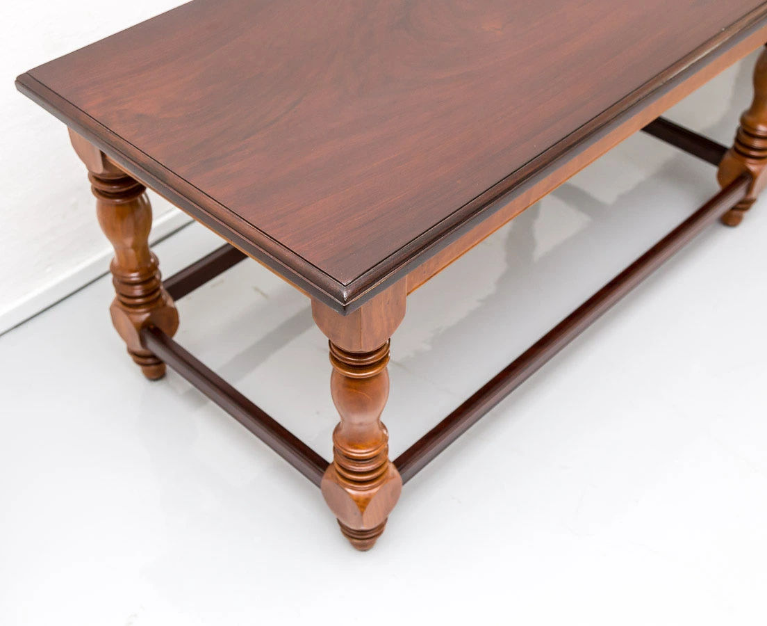 BSS-075 6L Pair of British Colonial Satinwood & Rosewood benches l The Past Perfect Collection l Singapore