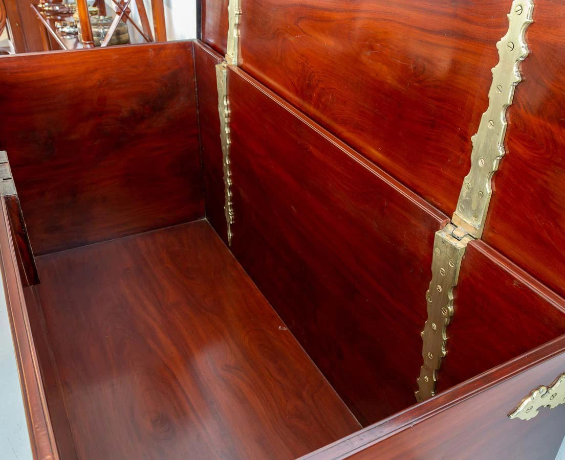 CHE-140-11L Indo-Dutch Mahogany Brass Bound Chest l The Past Perfect Collection l Singapore