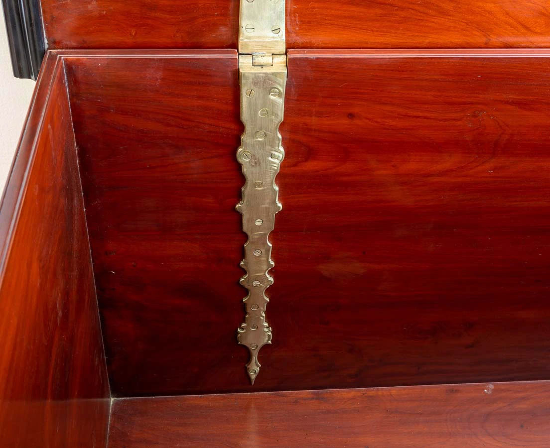 CHE-140-12L Indo-Dutch Mahogany Brass Bound Chest l The Past Perfect Collection l Singapore