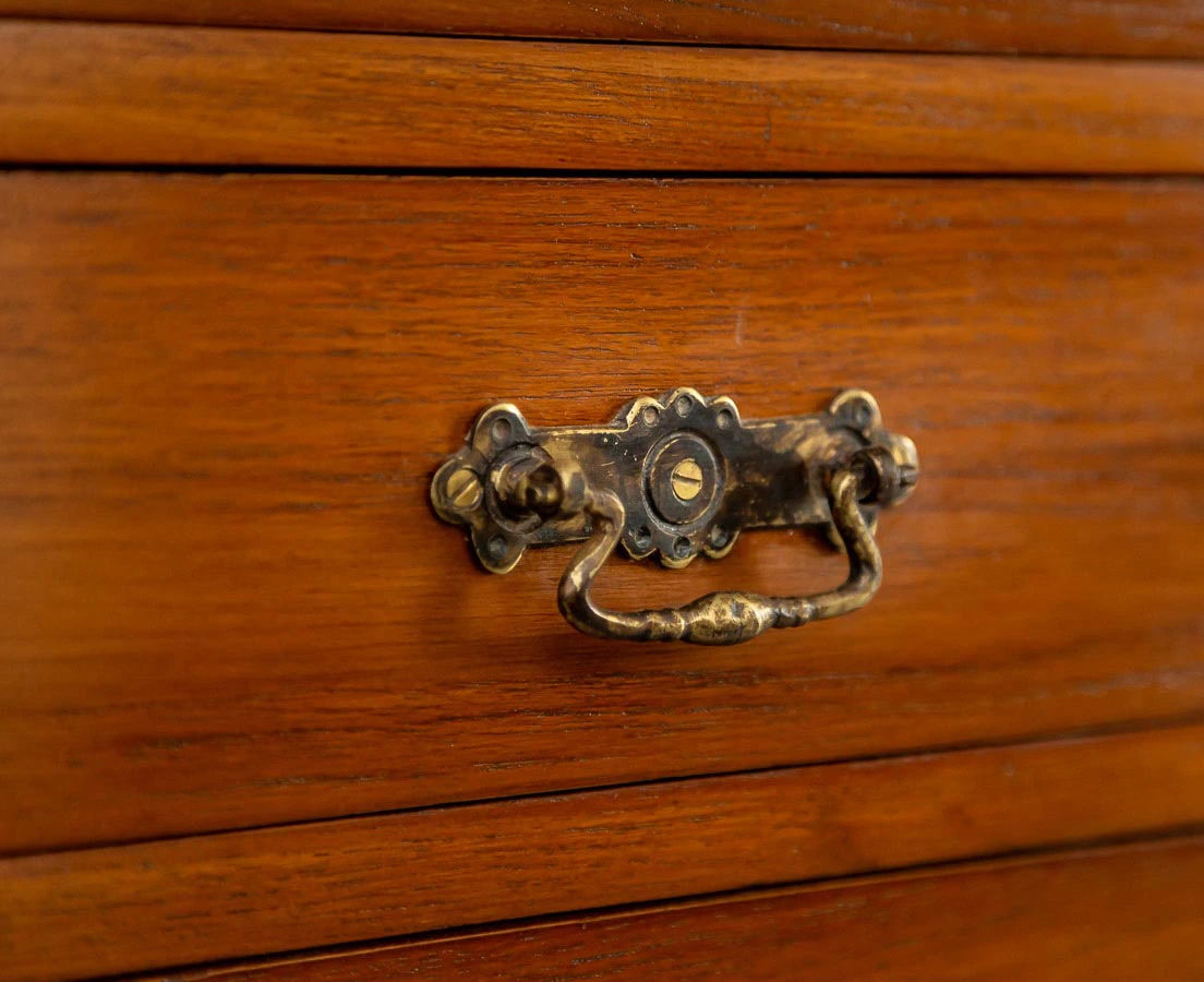 CUP-390 6L Pair of British Colonial Teakwood Bedside Tables l The Past Perfect Collection l Singapore