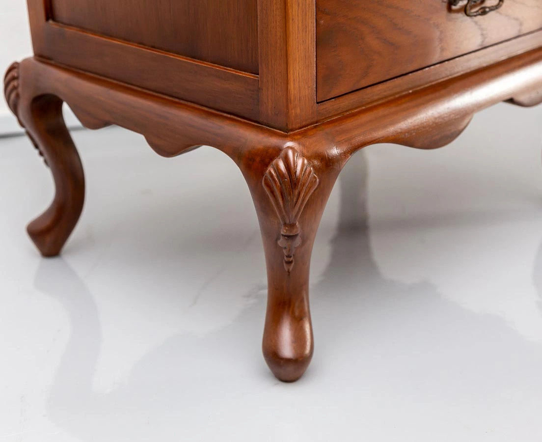 CUP-390 7L Pair of British Colonial Teakwood Bedside Tables l The Past Perfect Collection l Singapore