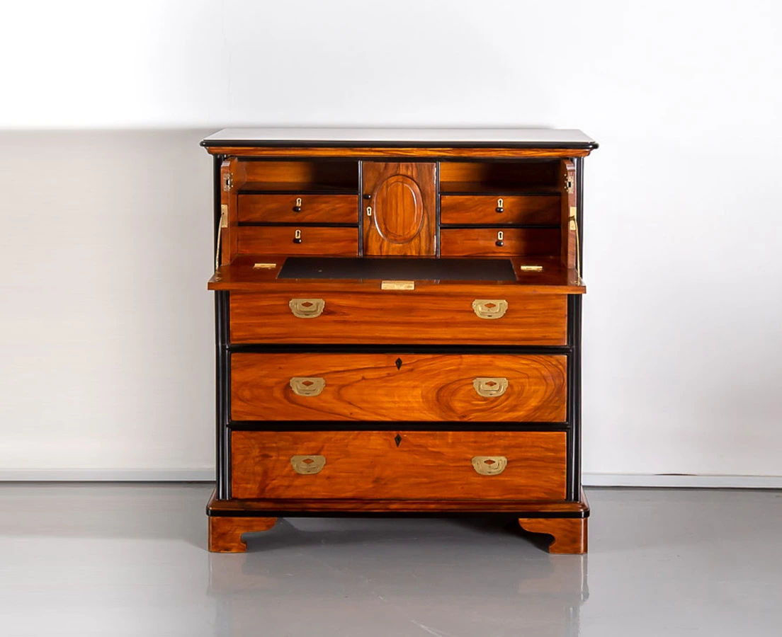 CUP-424 1L British Colonial Camphor & Ebony Secretaire Chest of Drawers l The Past Perfect Collection l Singapore