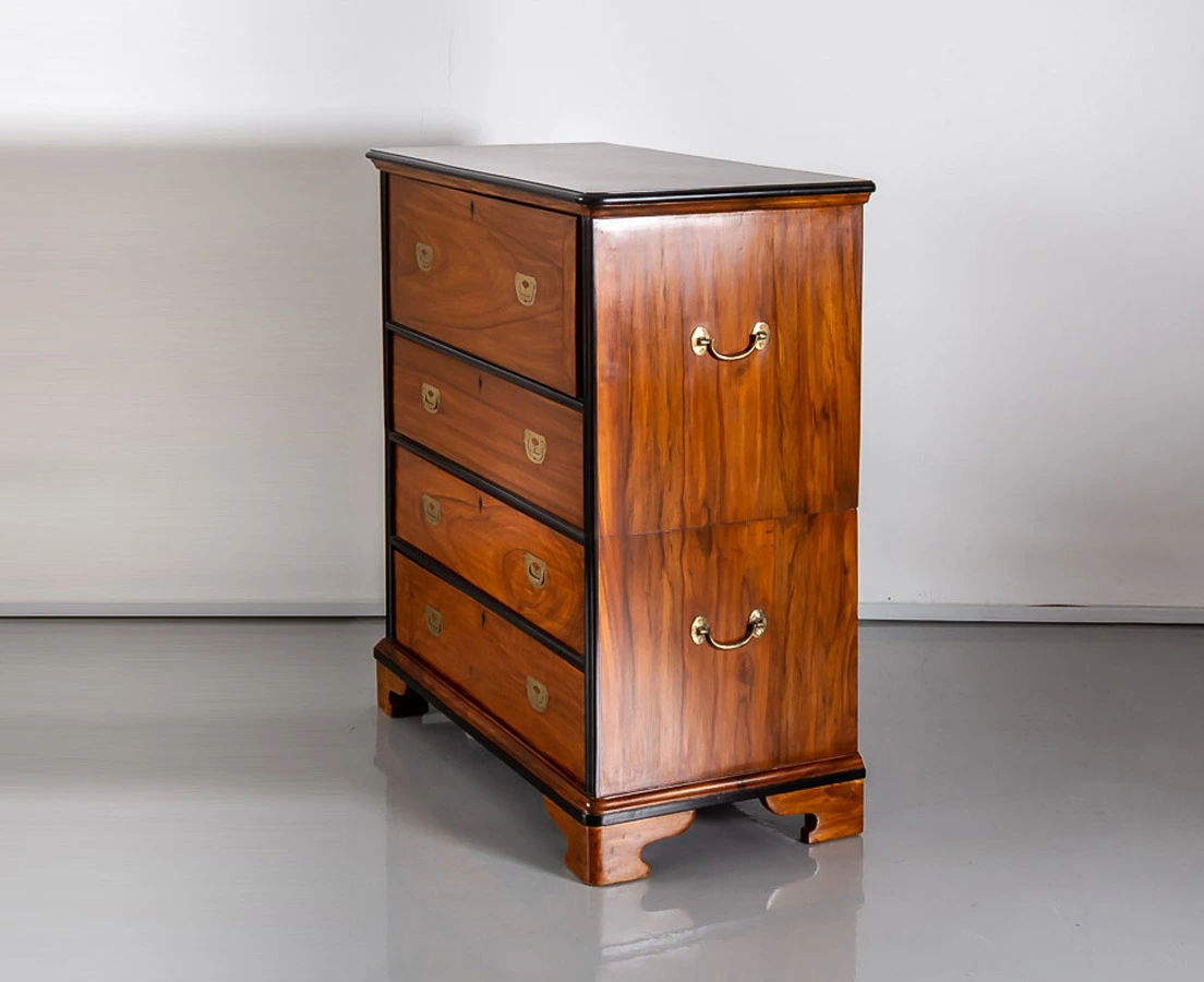 CUP-424 3L British Colonial Camphor & Ebony Secretaire Chest of Drawers l The Past Perfect Collection l Singapore
