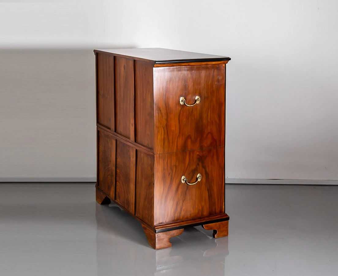 CUP-424 4L British Colonial Camphor & Ebony Secretaire Chest of Drawers l The Past Perfect Collection l Singapore