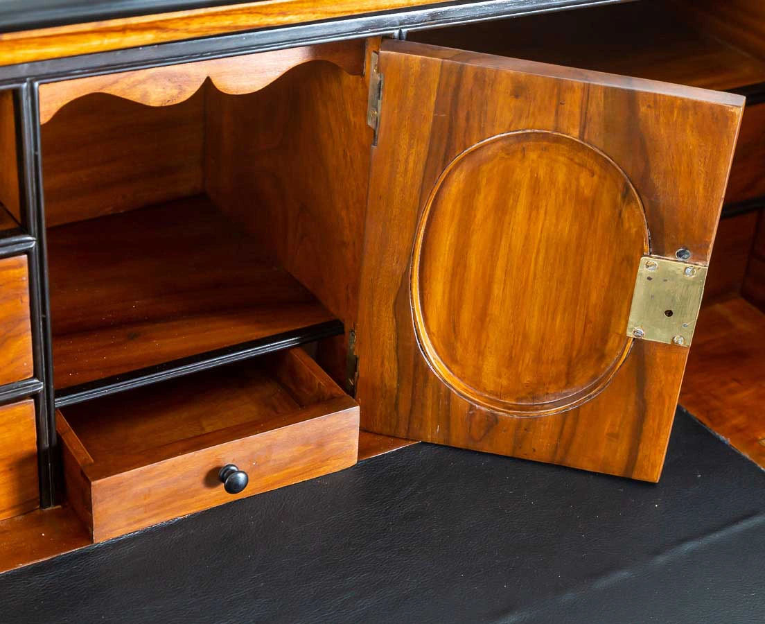 CUP-424 7L British Colonial Camphor & Ebony Secretaire Chest of Drawers l The Past Perfect Collection l Singapore